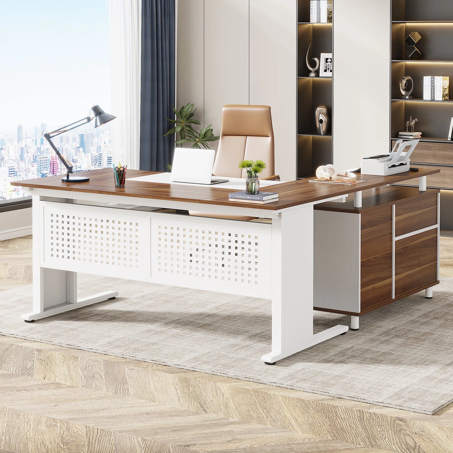 Tribesigns 63 Inch Executive Desk