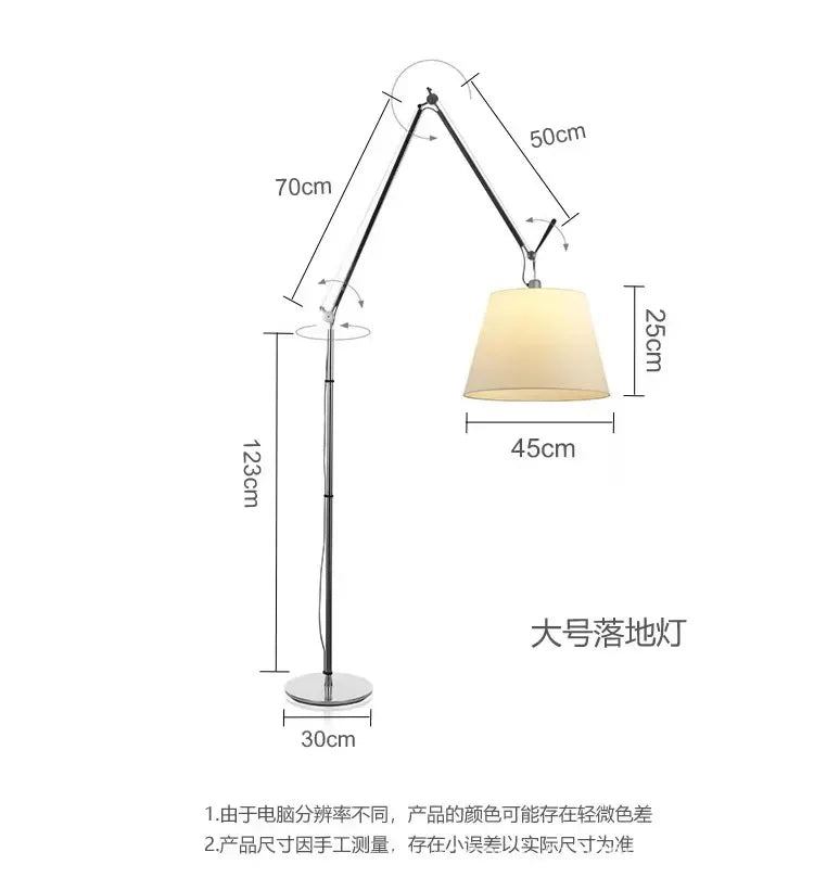 Italian Rocker Arm Floor Lamp