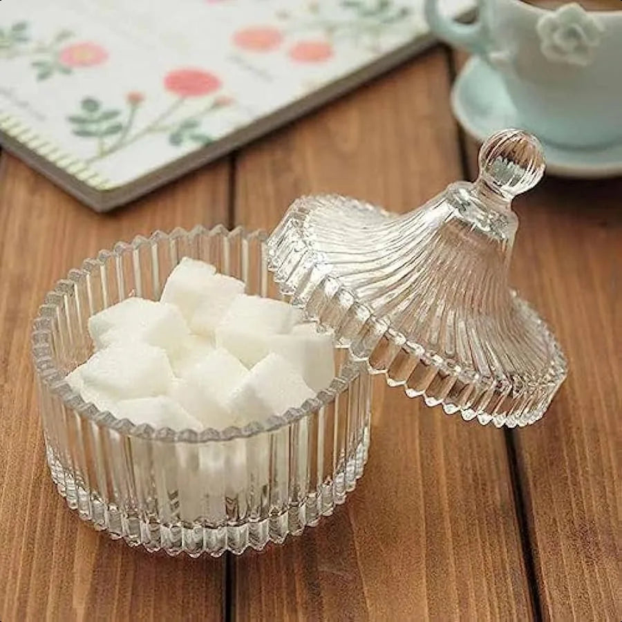 Glass Candy Dish with Lid