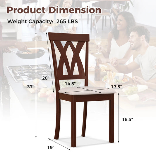 Armless Dining Chairs Set of 4