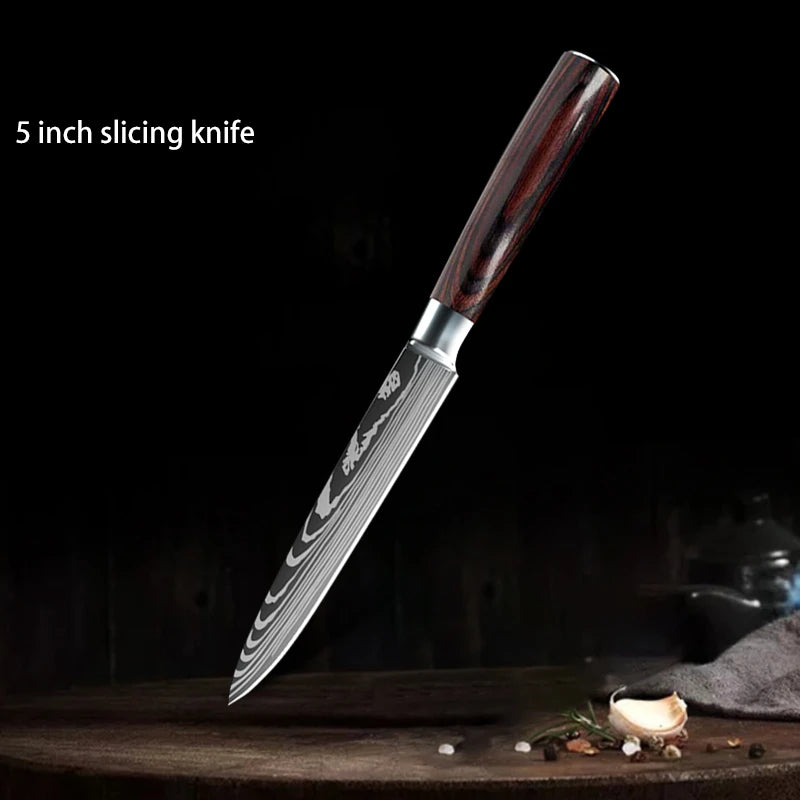 1-10PCS Chef Knife Set