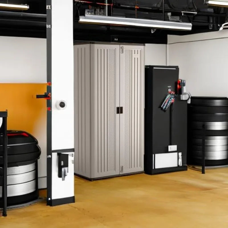 80.25" Mega Tall Heavy-Duty Resin Storage Cabinet