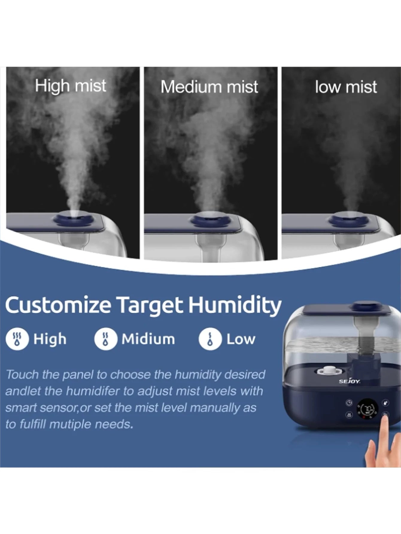 5L Humidifier for Bedroom