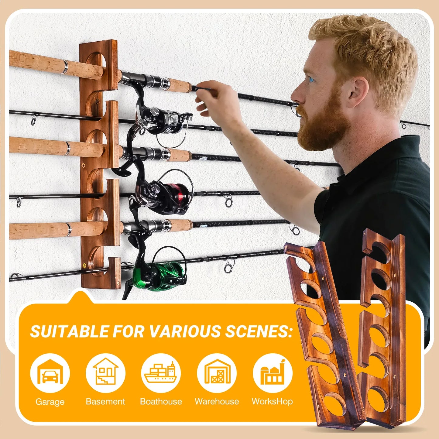 Fishing Pole Rod Racks