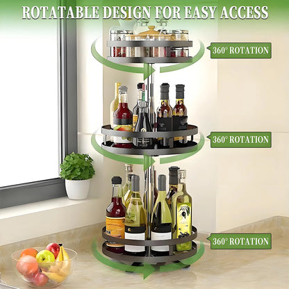 3 Tier Turntable Spice Rack