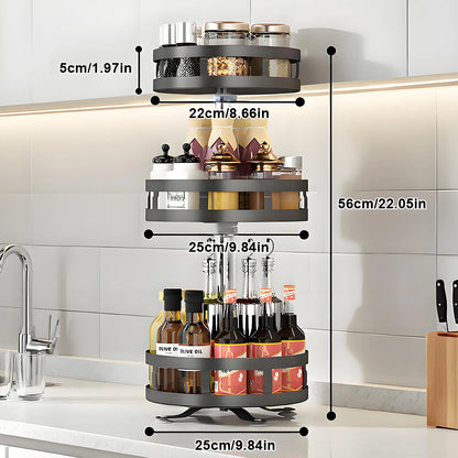 3 Tier Turntable Spice Rack