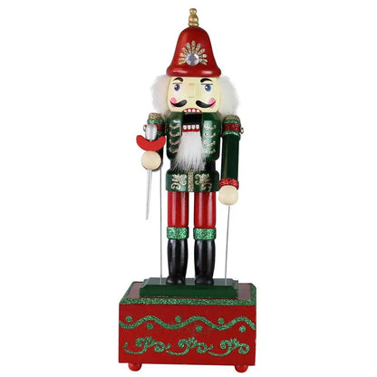 Fabulous Christmas Music Box Wooden Musical Sacredness And Heroism Soldier Drummer Nutcracker Home Decor Ornament Christmas Gift