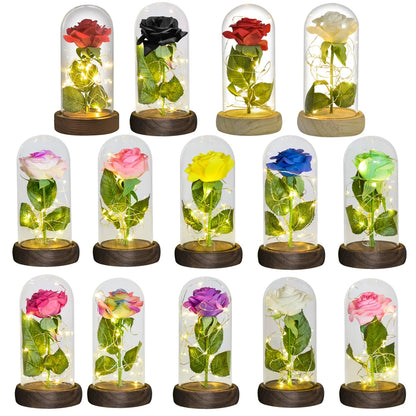 Eternal Rose In Glass Dome