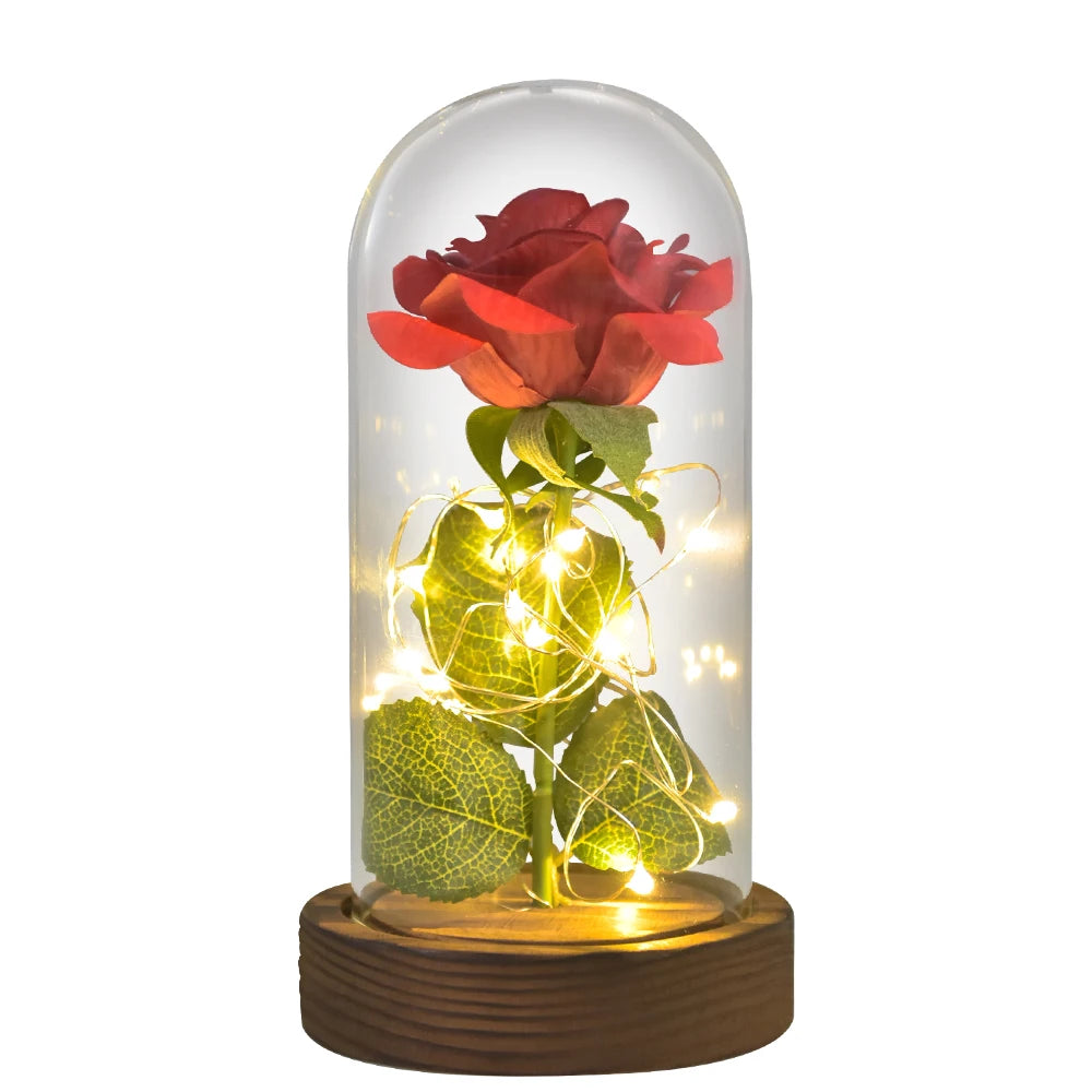 Eternal Rose In Glass Dome