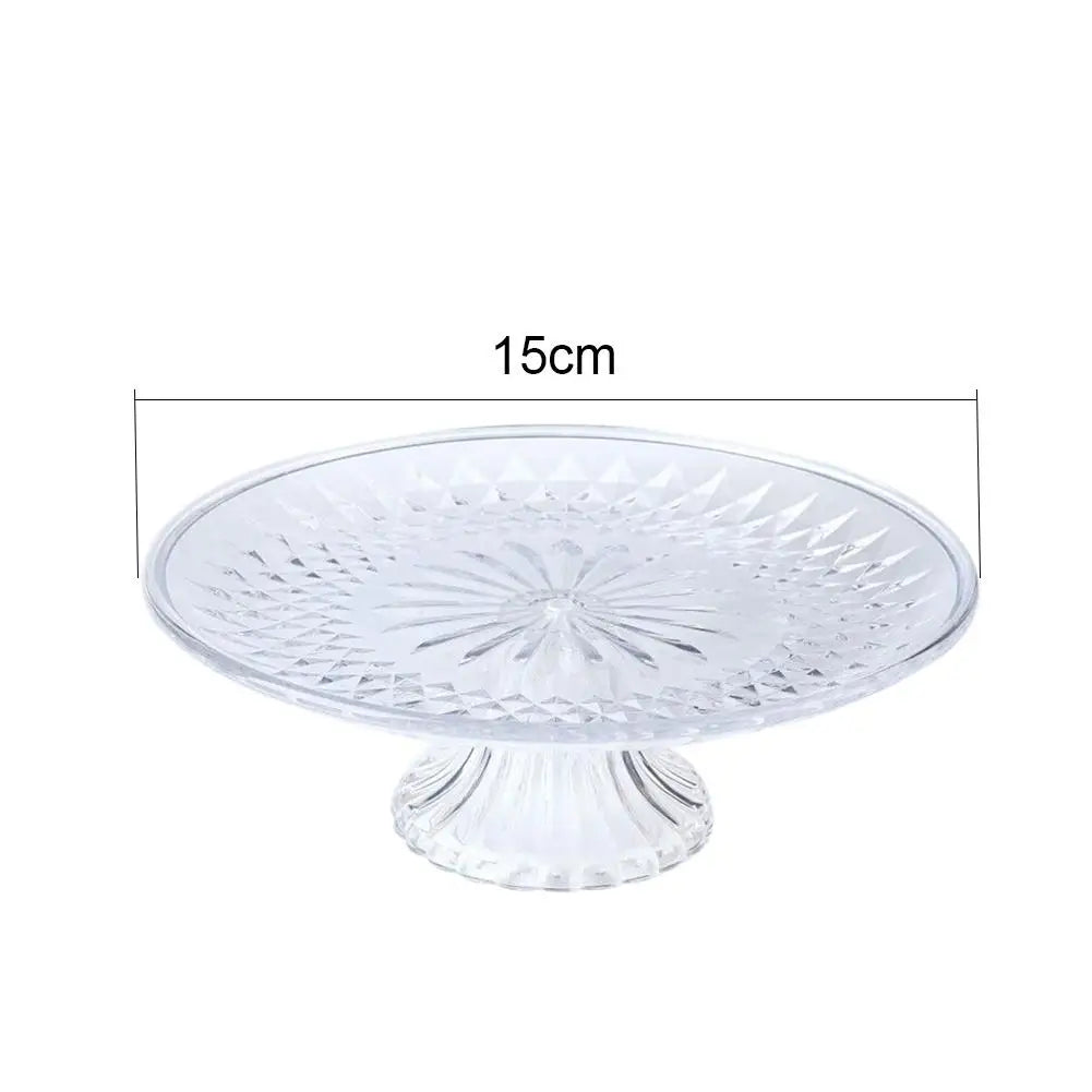 Fruit Plate Plastic With Base Platter