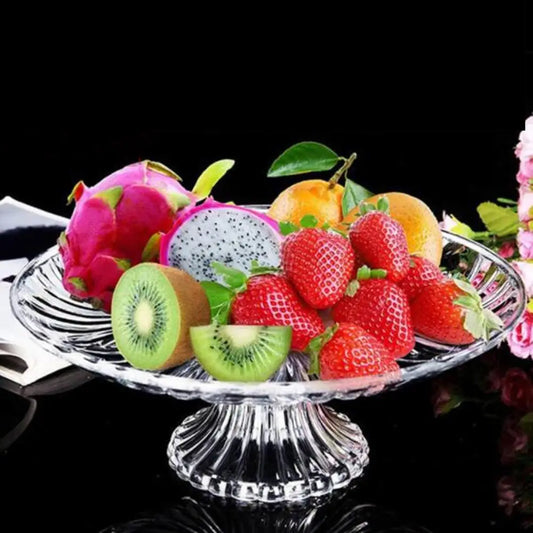 Fruit Plate Plastic With Base Platter