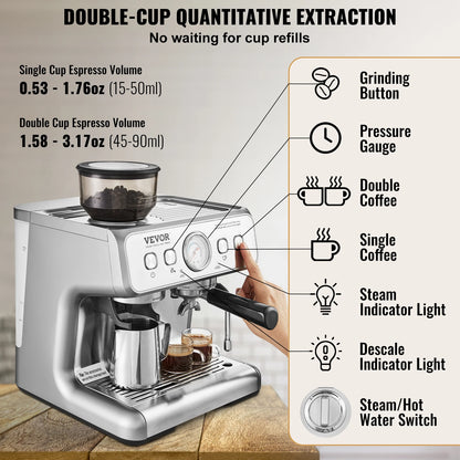 Espresso Machine with Grinder