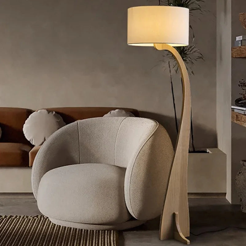 Modern Wooden Floor Lamp