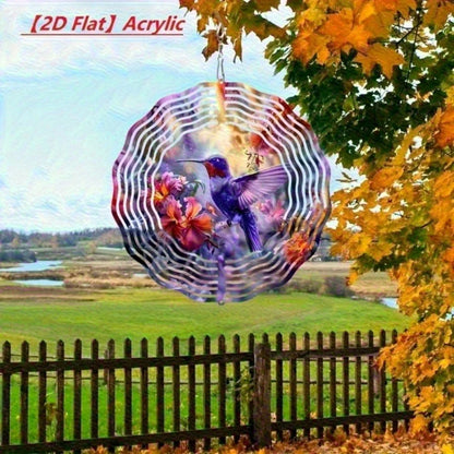 Acrylic Hummingbird Wind Chime