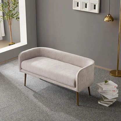 Bedroom Bench with Low Back