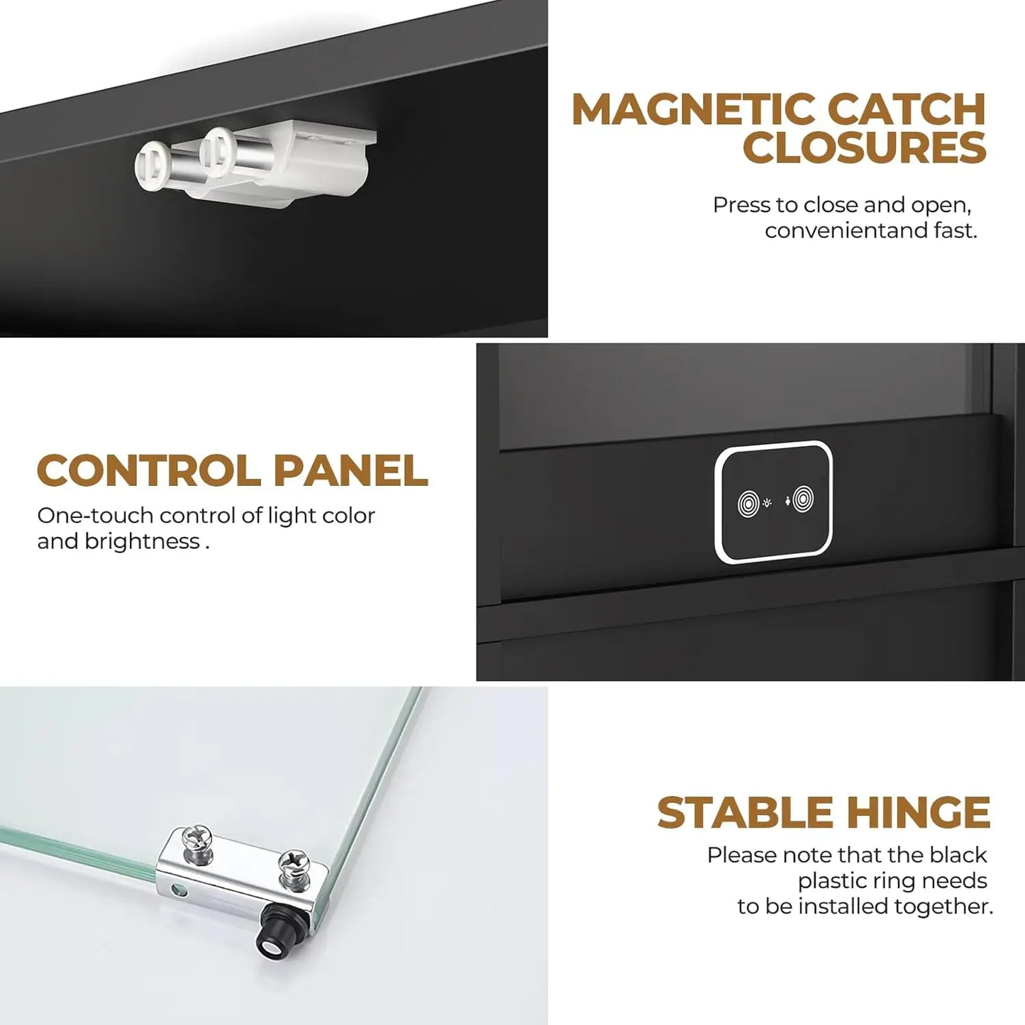 Display Cabinet with Glass Doors