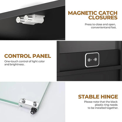 Display Cabinet with Glass Doors