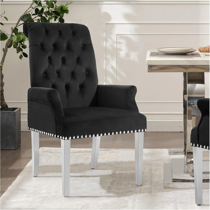 Upholstered Fabric Accent Dining Chair