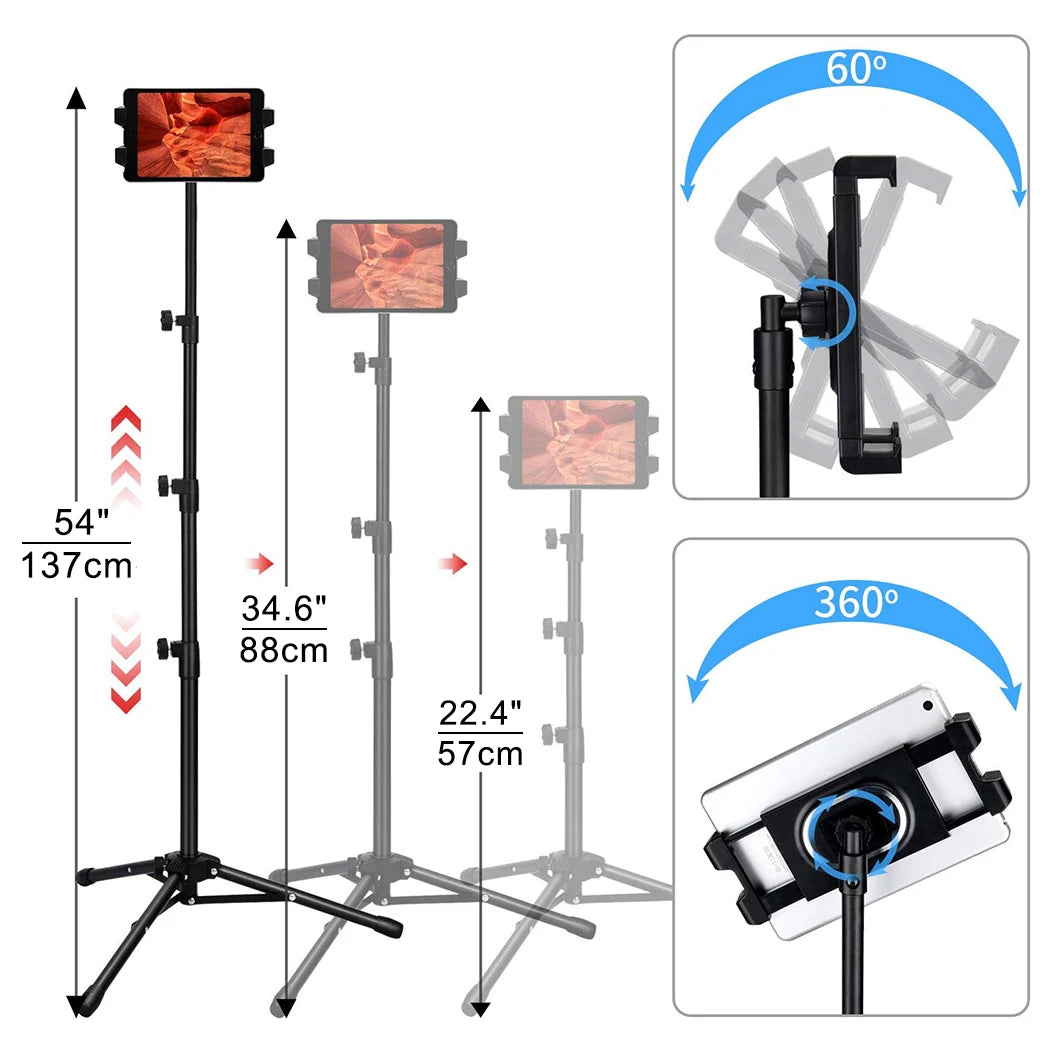 Tablet Tripod Stand Holder H