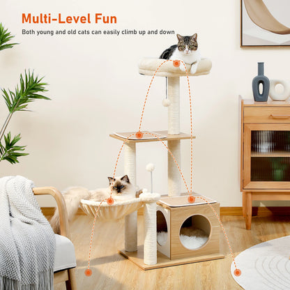 Modern Cat Tree for Indoor Cats