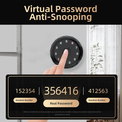 Viladepot Smart Lock Fingerprint Door Lock App Control Passcode Unlock Electronic Touchscreen Keypad Indoor