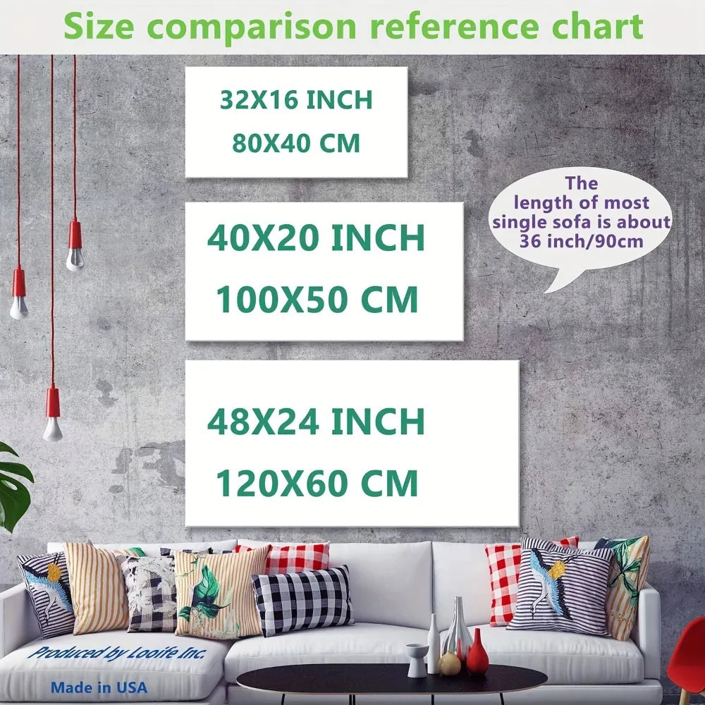 Black horse canvas wall art with 1.5 inch solid wood frame