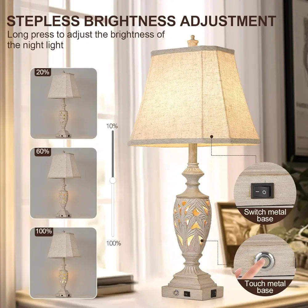 29.5"H Set of 2 Touch Control Traditional Table