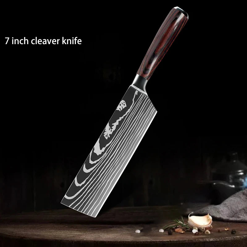 1-10PCS Chef Knife Set
