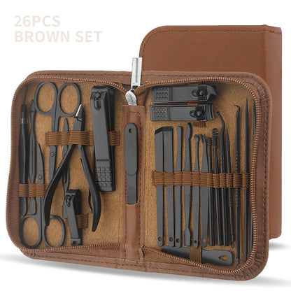 26 pieces brown nail kit