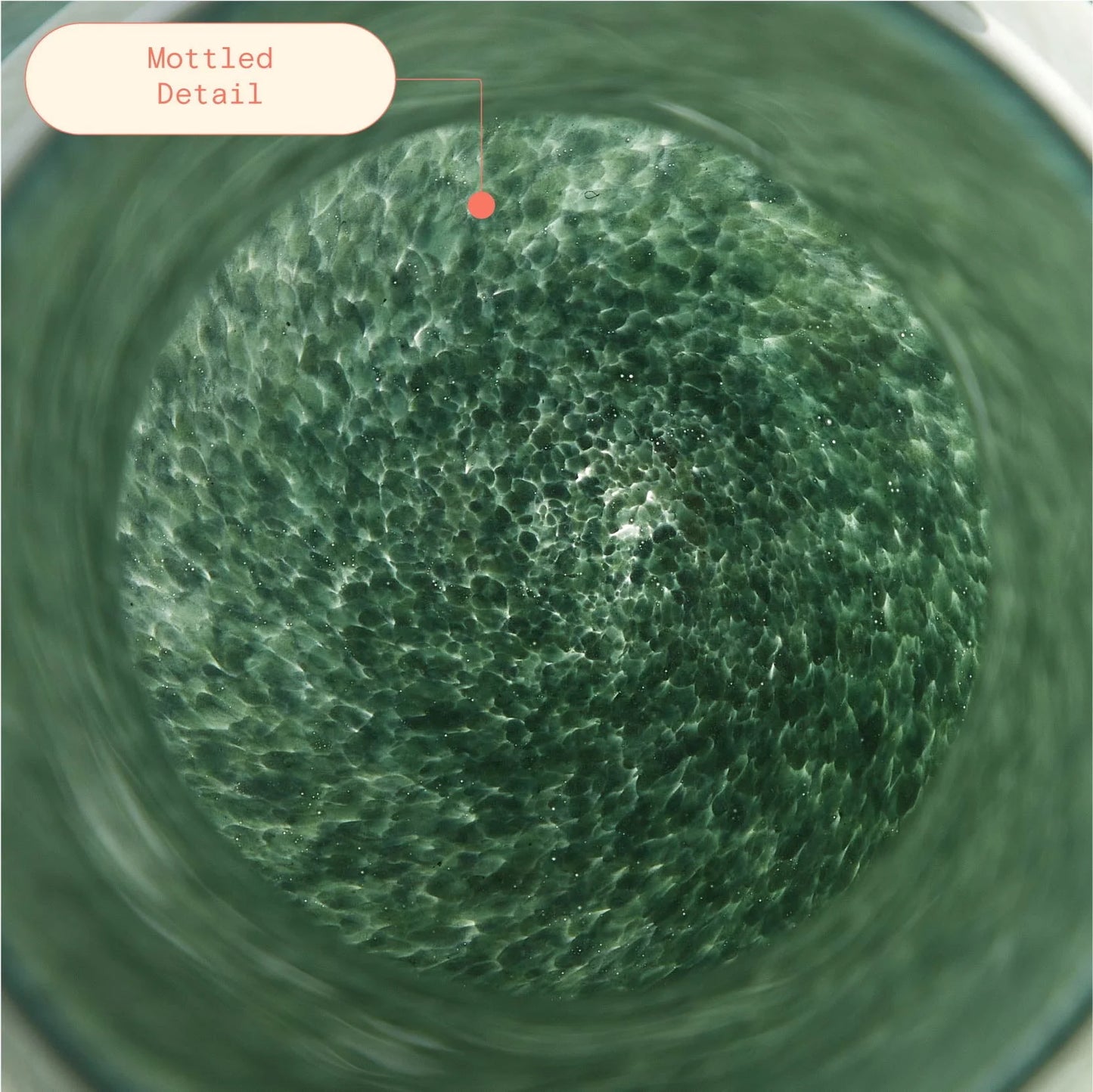 Green Thyme Glass Vase