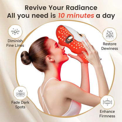 Red Light Therapy Mask for Face & Neck