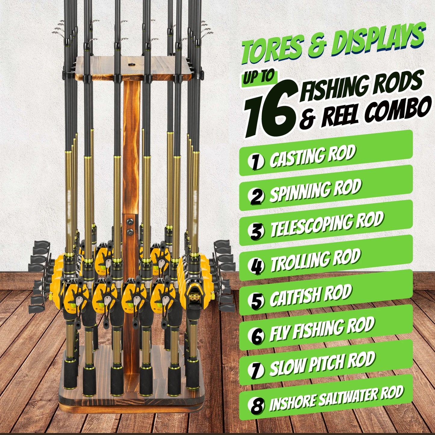 Fishing Rod Holder 360° Rotating