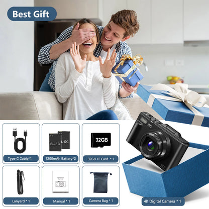 4K compact digital photography camera,