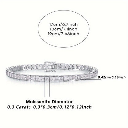 Moissanite Tennis Bracelet