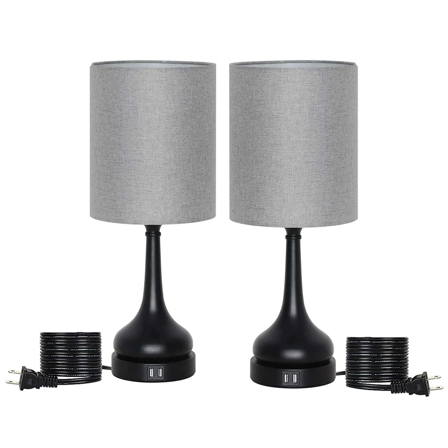 Lamp Set of 2 Table Lamps with Touch Control