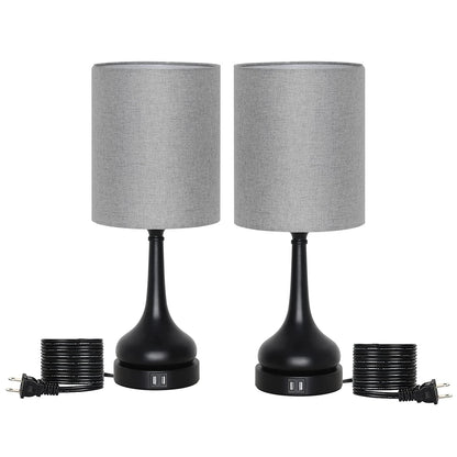 Lamp Set of 2 Table Lamps with Touch Control