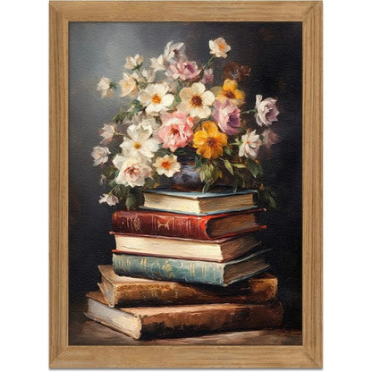 Framed Vintage Floral Wall Art 3D