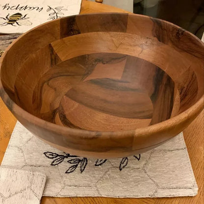 Large Wood Serving Bowl
