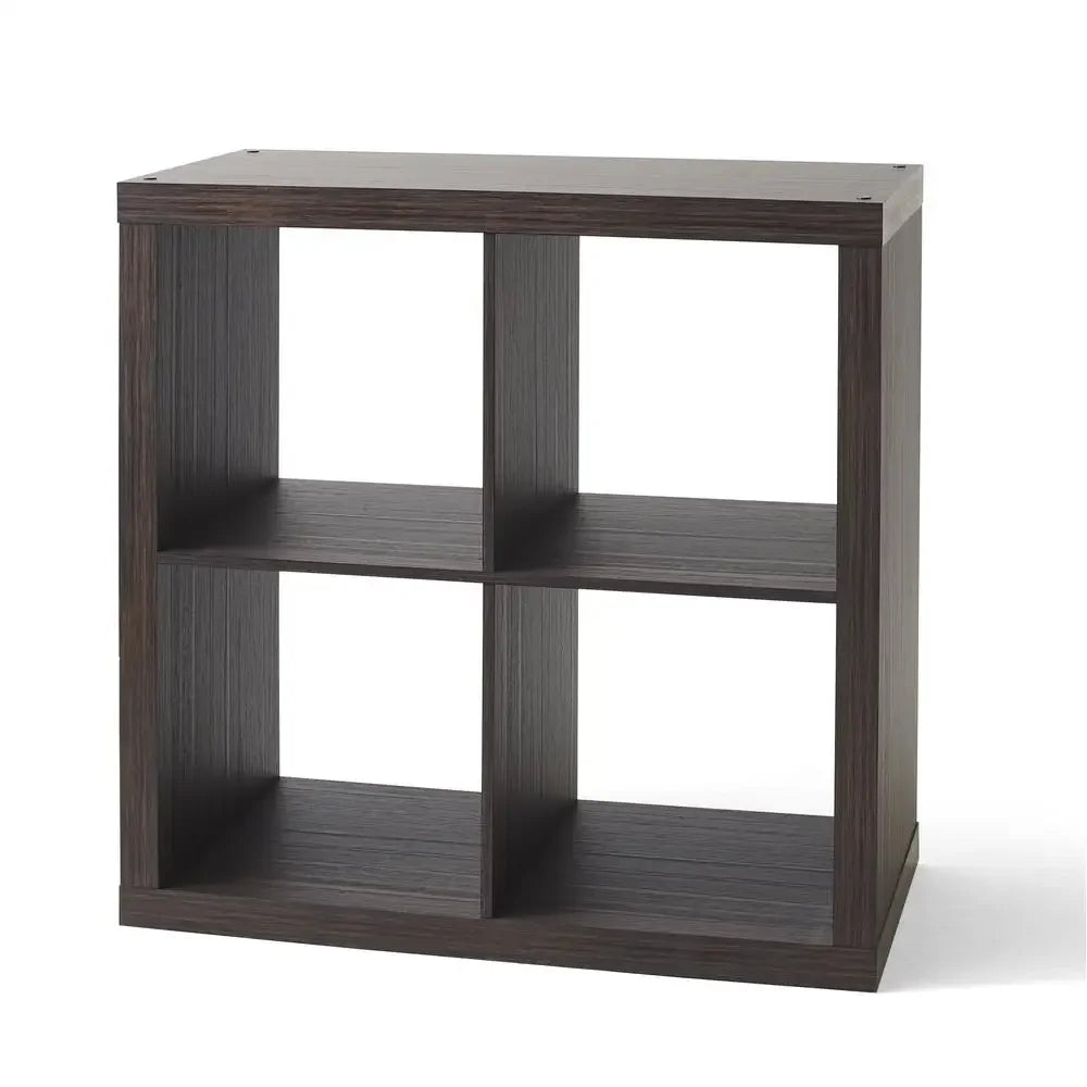 4-Cube Storage Organizer Tobacco Oak