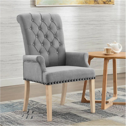 Upholstered Fabric Accent Dining Chair