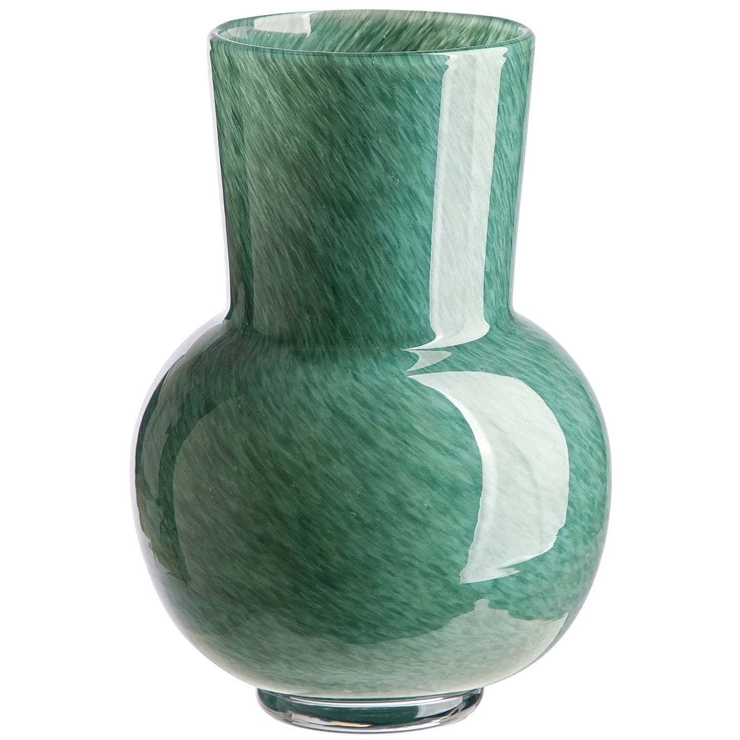 Green Thyme Glass Vase