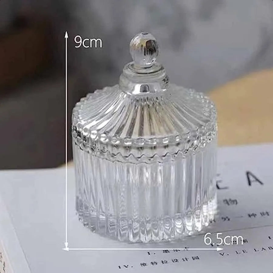 Glass Candy Dish with Lid