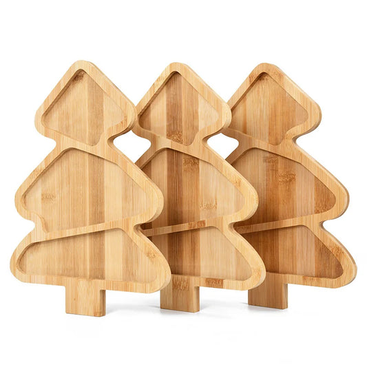 Christmas Tray Wooden Tree or Bell