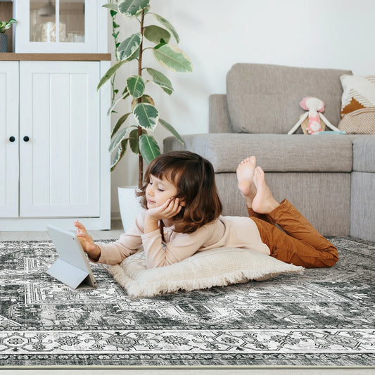 home LivingRoom carpet Moroccan style Light luxury Carpet Modern Abstract carpet vintage Bedroom carpet ornament room floor deco