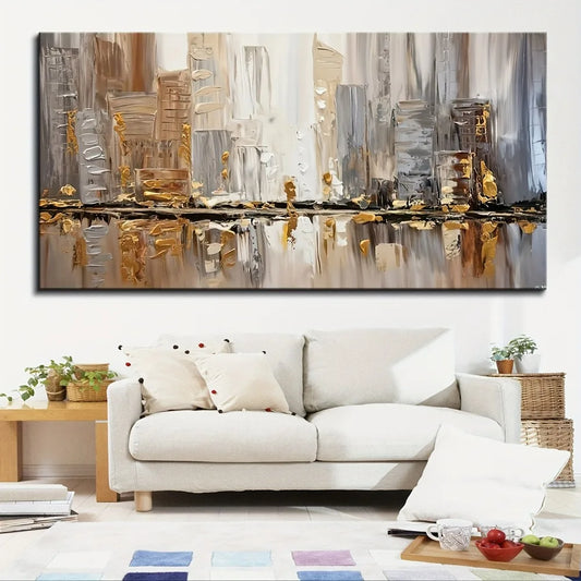 Large modern abstract oil painting