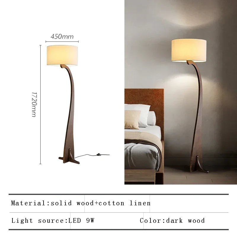 Modern Wooden Floor Lamp