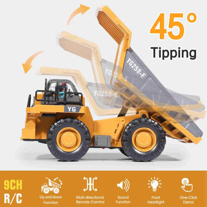 9 Channel Dump Truck Toy