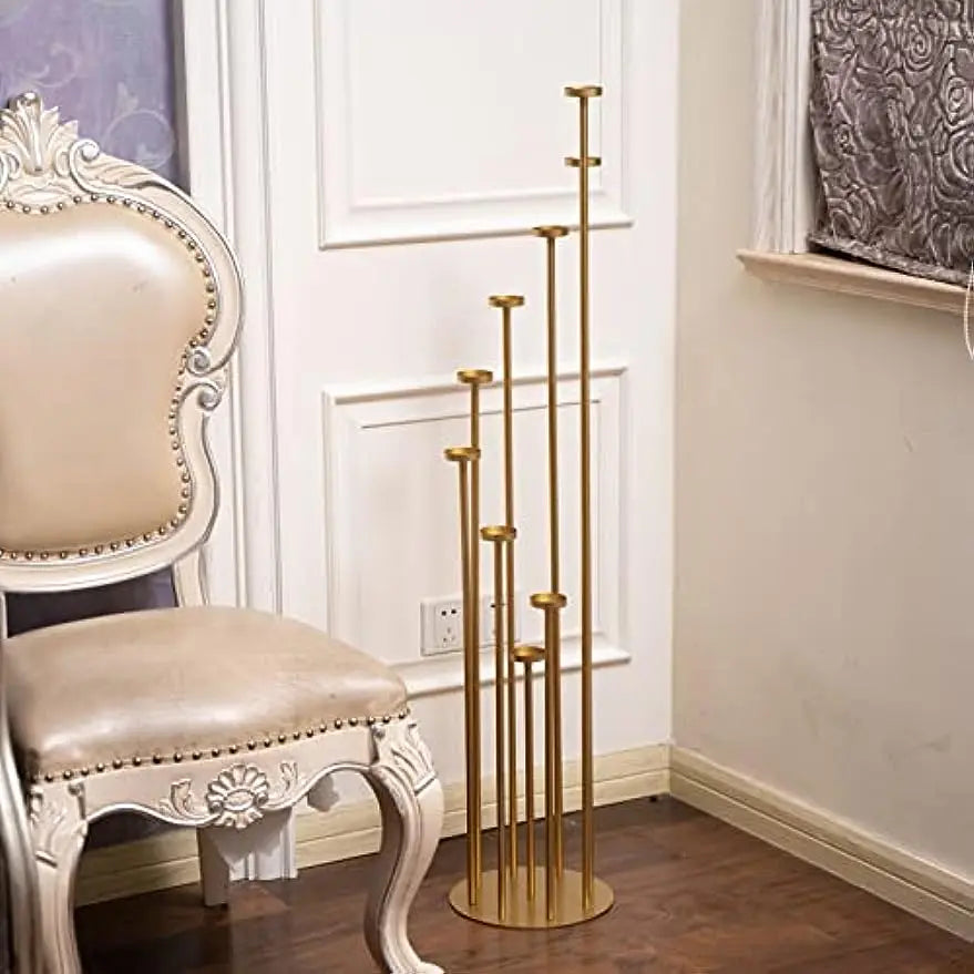 9 Arms Pillar Tapper Candle Holders