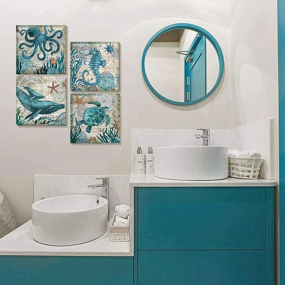 Canvas Wall Art Waterproof Beach Decor