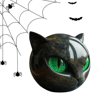 Luxury Black Cat Stone Sculpture